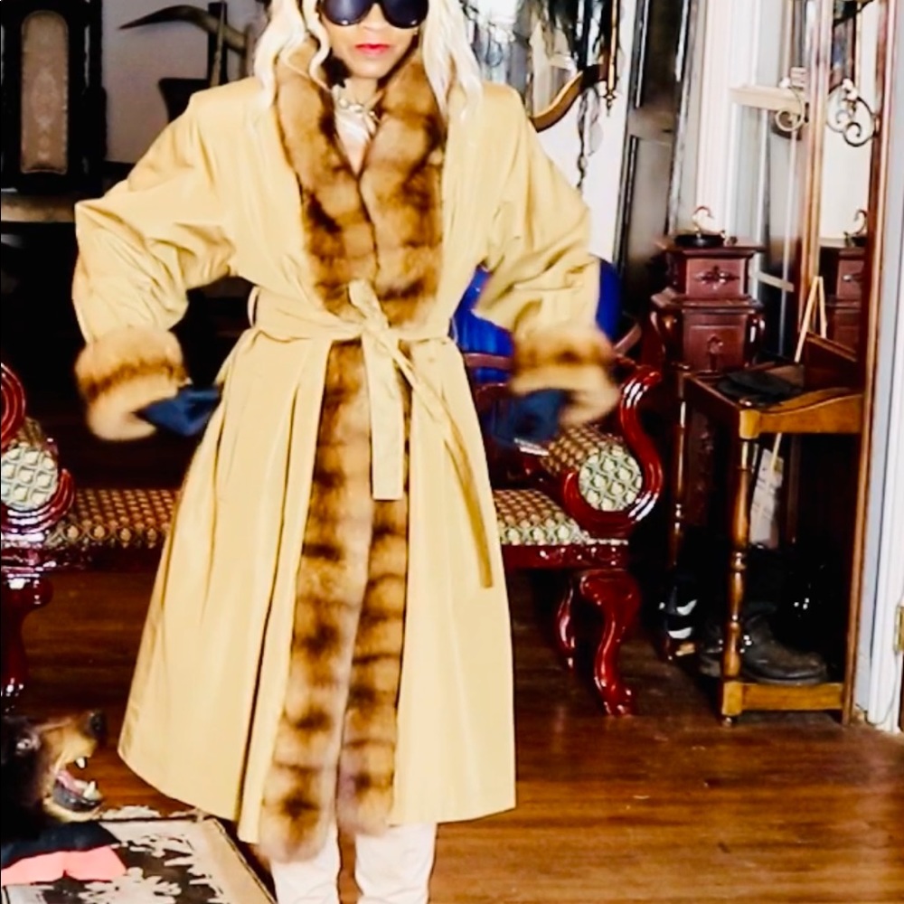 Designer New Yves st Laurent Russian sable fur coat S-M - Picture 5 of 13